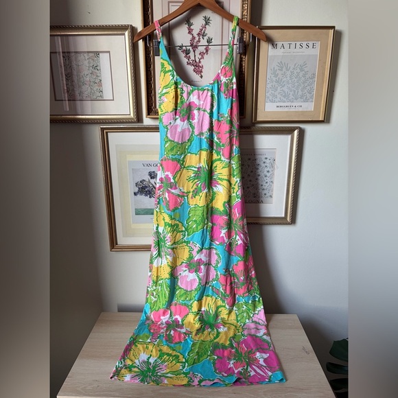 Lilly Pulitzer Palm Big Flirt Floral Maxi Dress XS - Picture 12 of 12